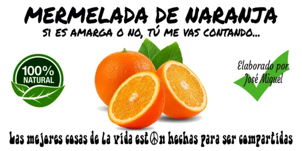 Etiqueta Mermelada de Naranja